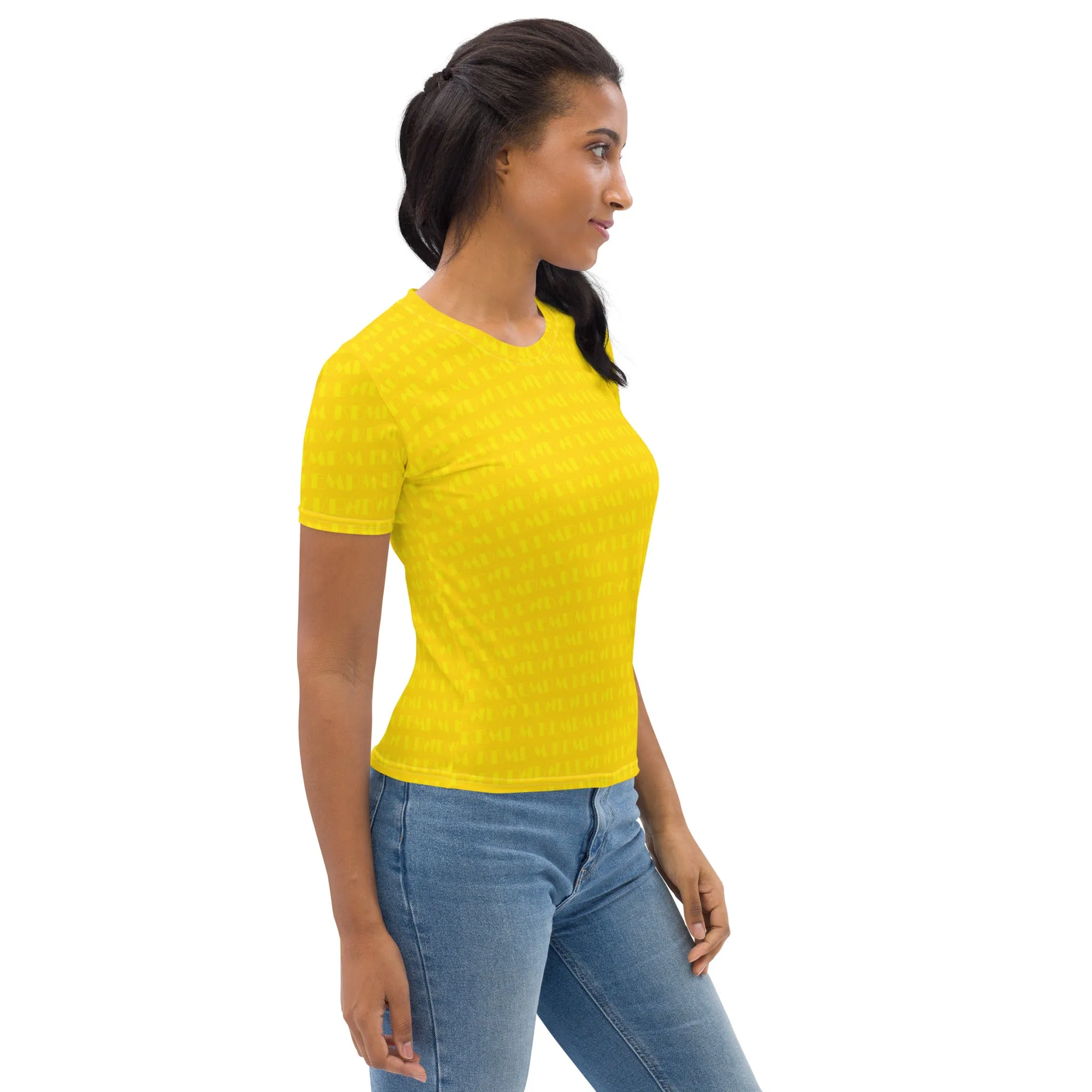 M KEMP Butterfly Yellow Women's T-shirt