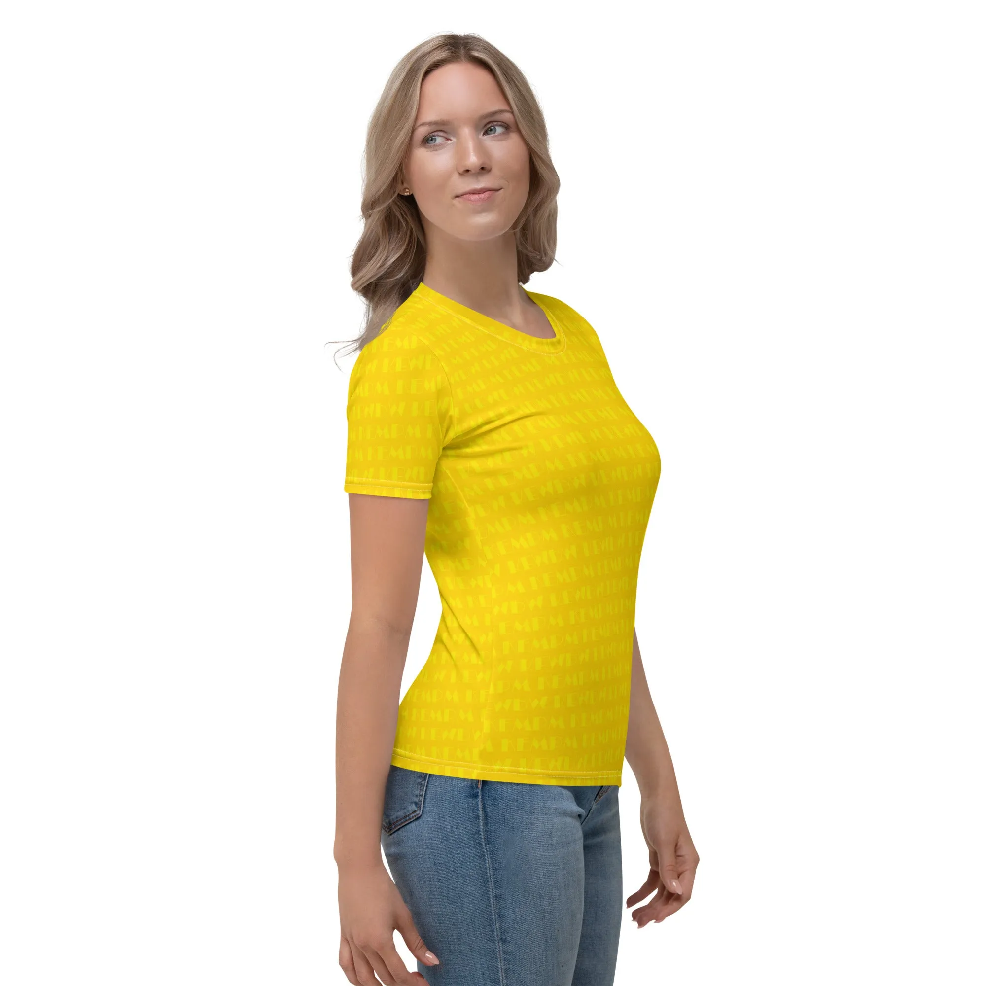 M KEMP Butterfly Yellow Women's T-shirt