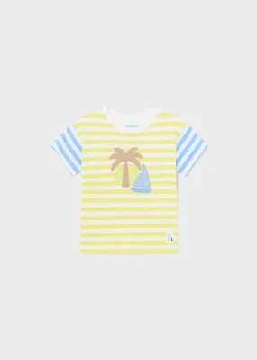 Mayoral Baby Boys Yellow Stripe T-Shirt