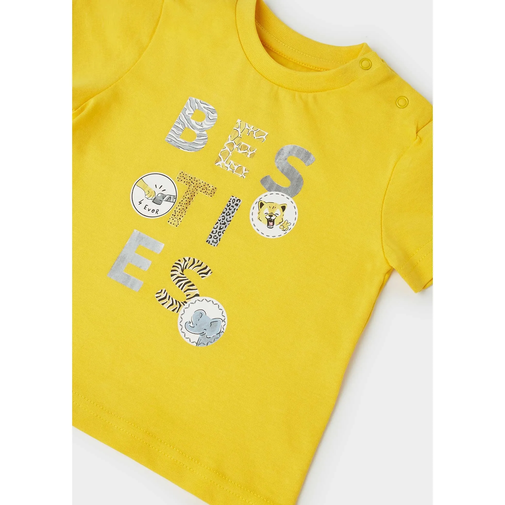 Mayoral Baby T-Shirt w/Besties Print _White 1011-21