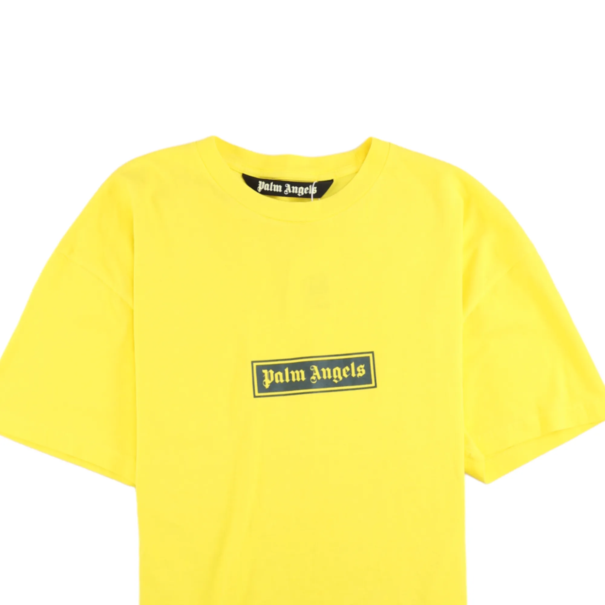 Men's Box Logo T-Shirt Yellow Size S