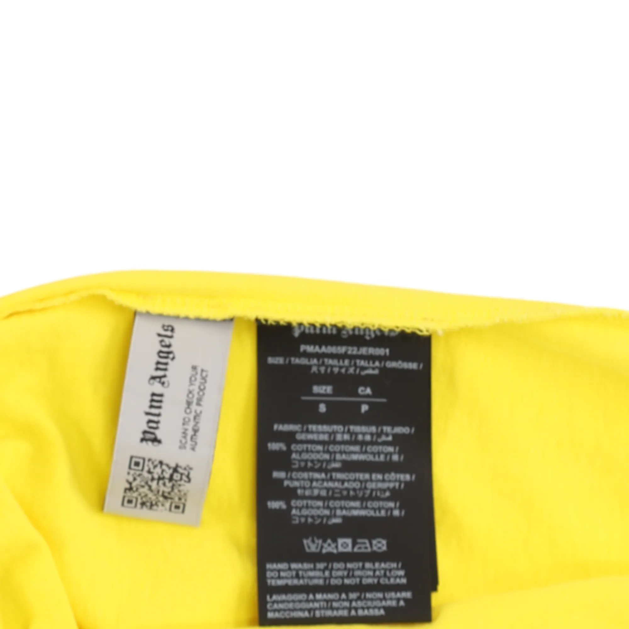 Men's Box Logo T-Shirt Yellow Size S