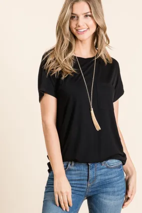 Mia Basic Tee in Black