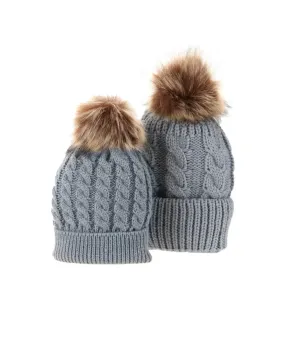 Mommy & Me Beanies | Gray