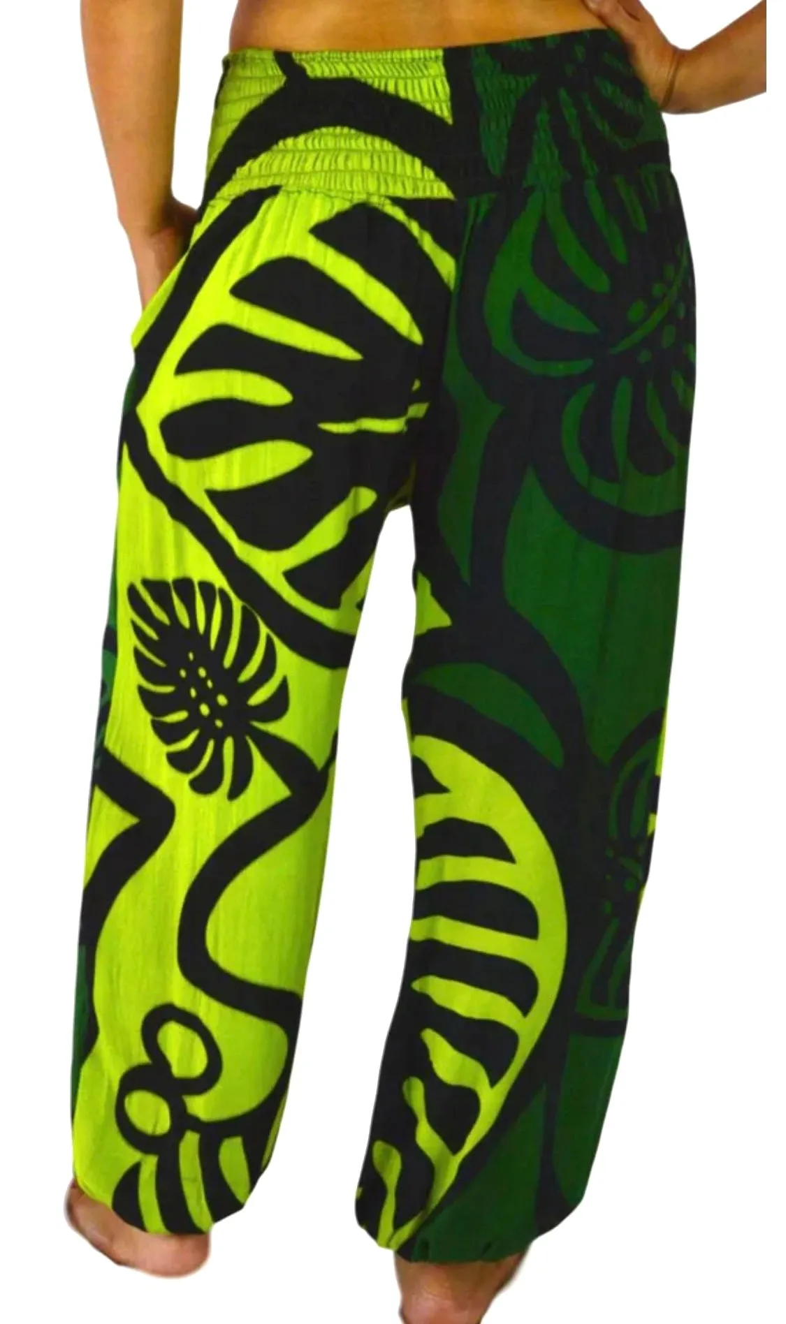 Monstera Pants with Bandeau Top