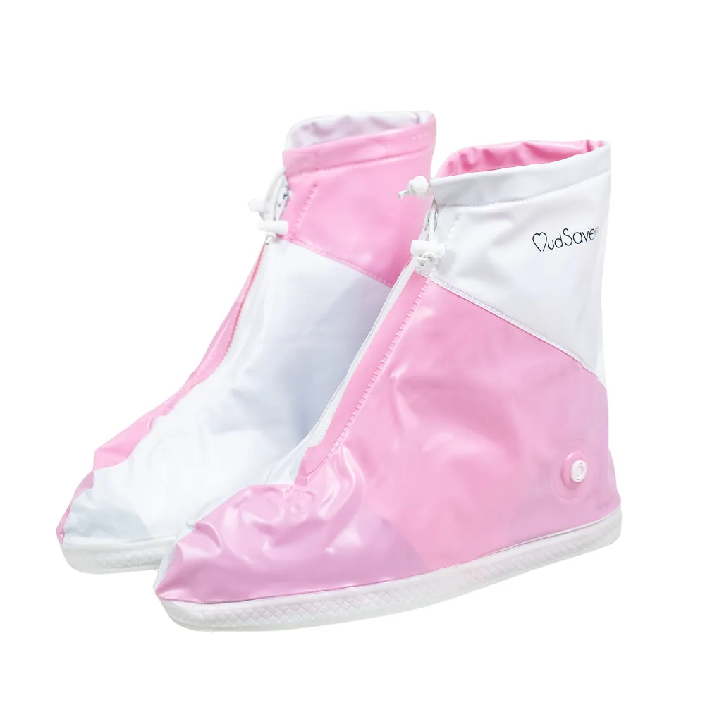 MudSavers Pink/White Shoe Covers