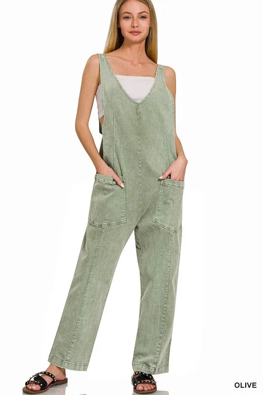 Newbury Overalls in Olive