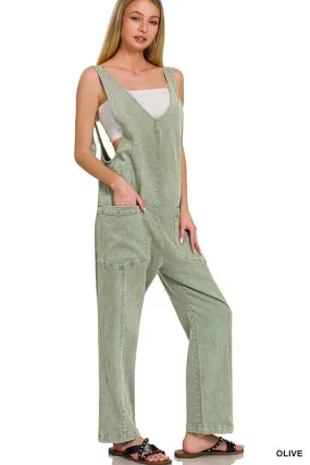 Newbury Overalls in Olive