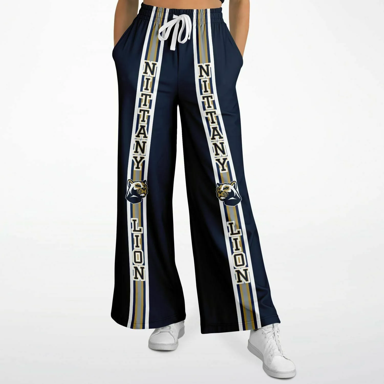 Nittany Lion Blue Eco-Poly Stretchy Phat Bellbottoms