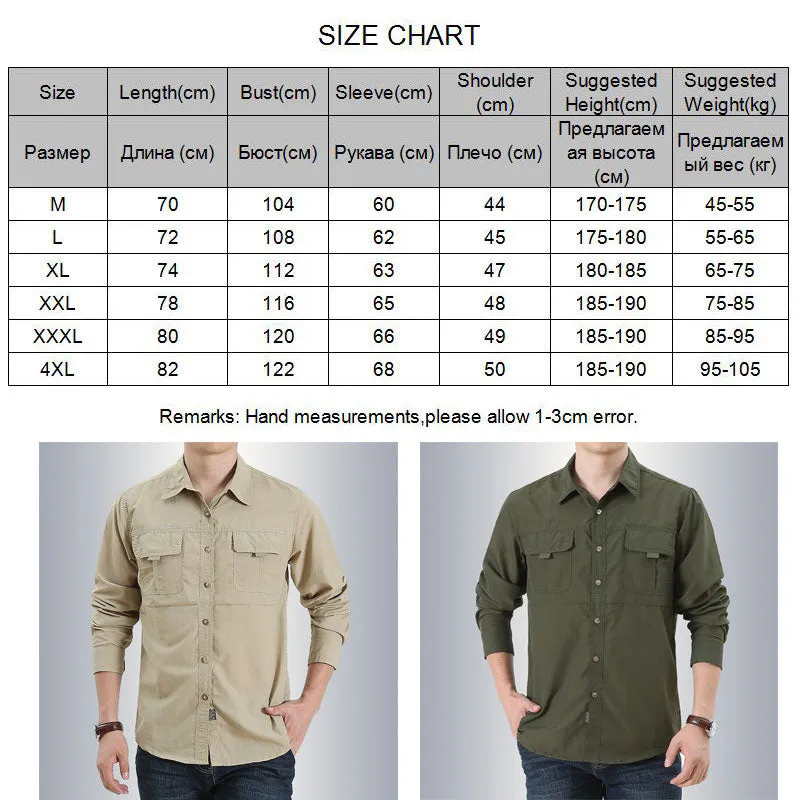 Outdoor/Camping Breathable, Quick-drying Long Sleeve Shirts