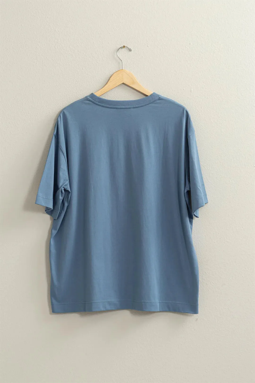 Oversized Tee - Gray Blue