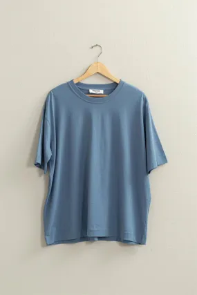 Oversized Tee - Gray Blue