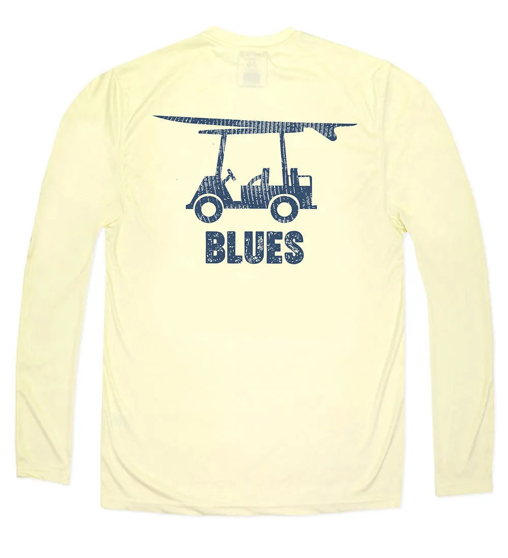 Performance Long Sleeve Blues Logo T-Shirt - Yellow