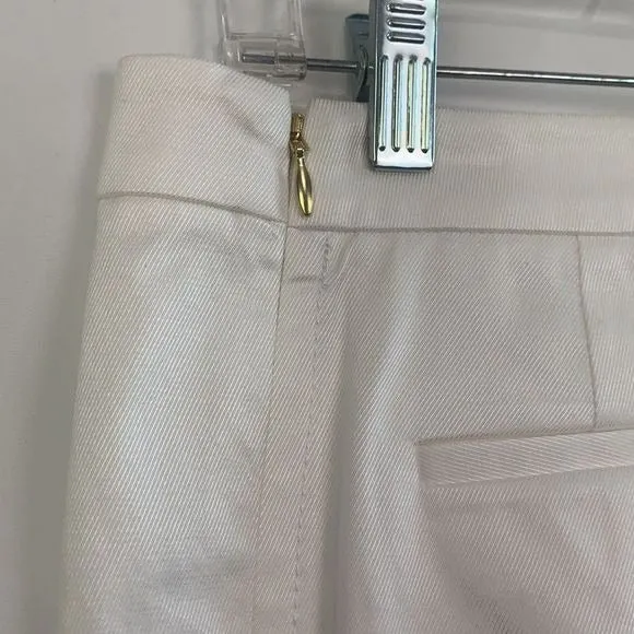 PerSe NWT White Wire Slacks with Slit