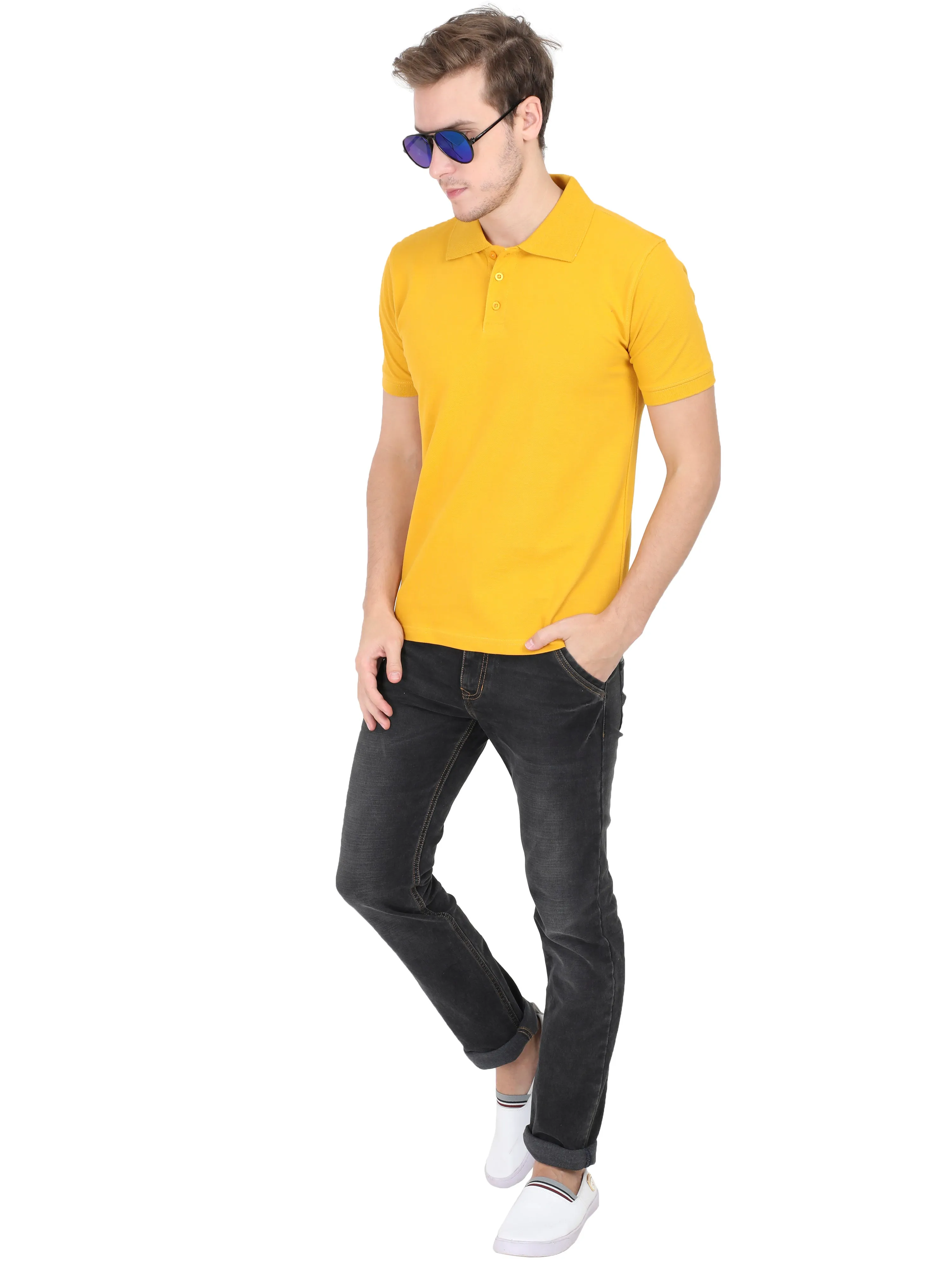 Polos: Mustard Yellow Premium T-shirt