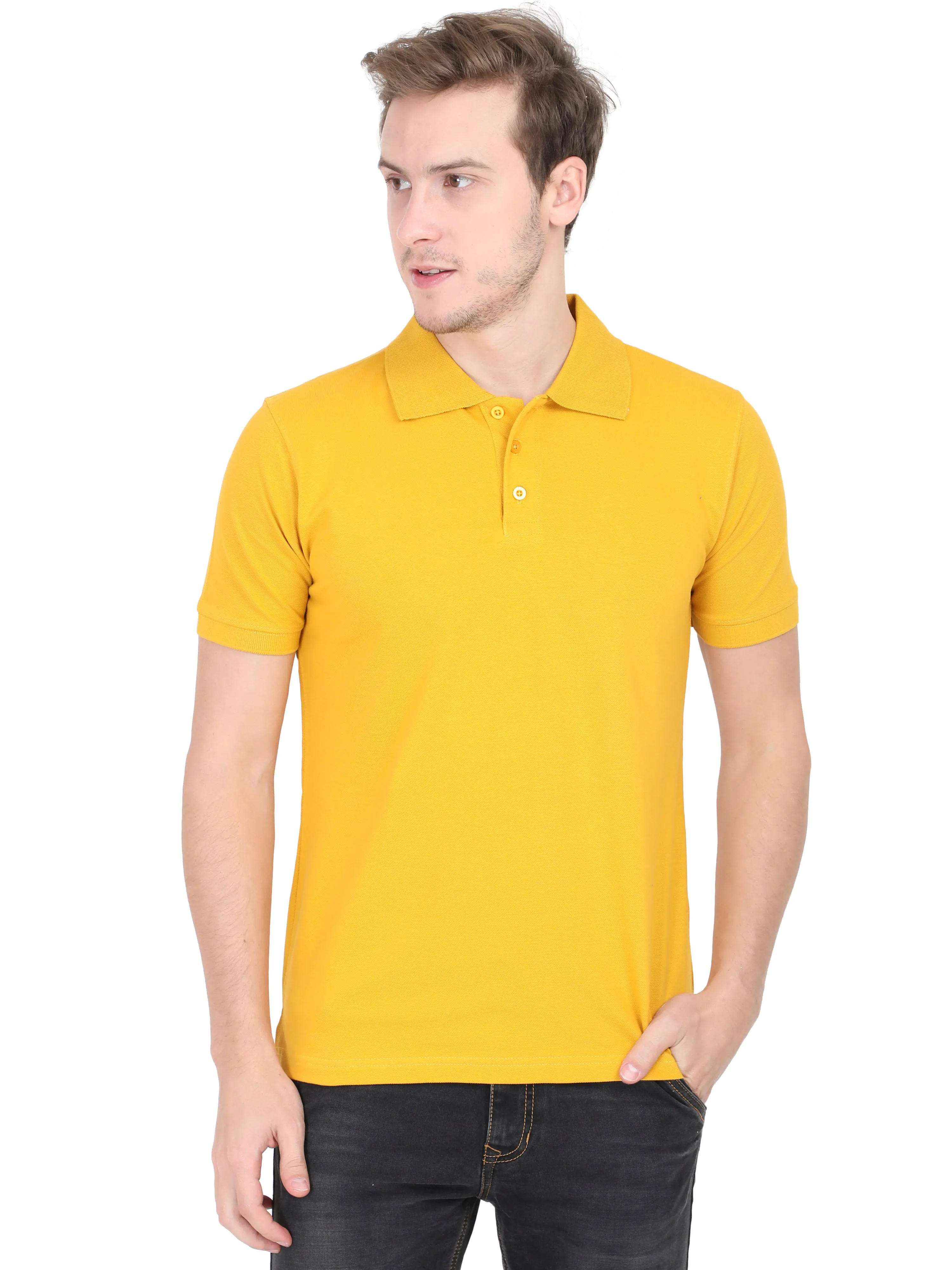 Polos: Mustard Yellow Premium T-shirt