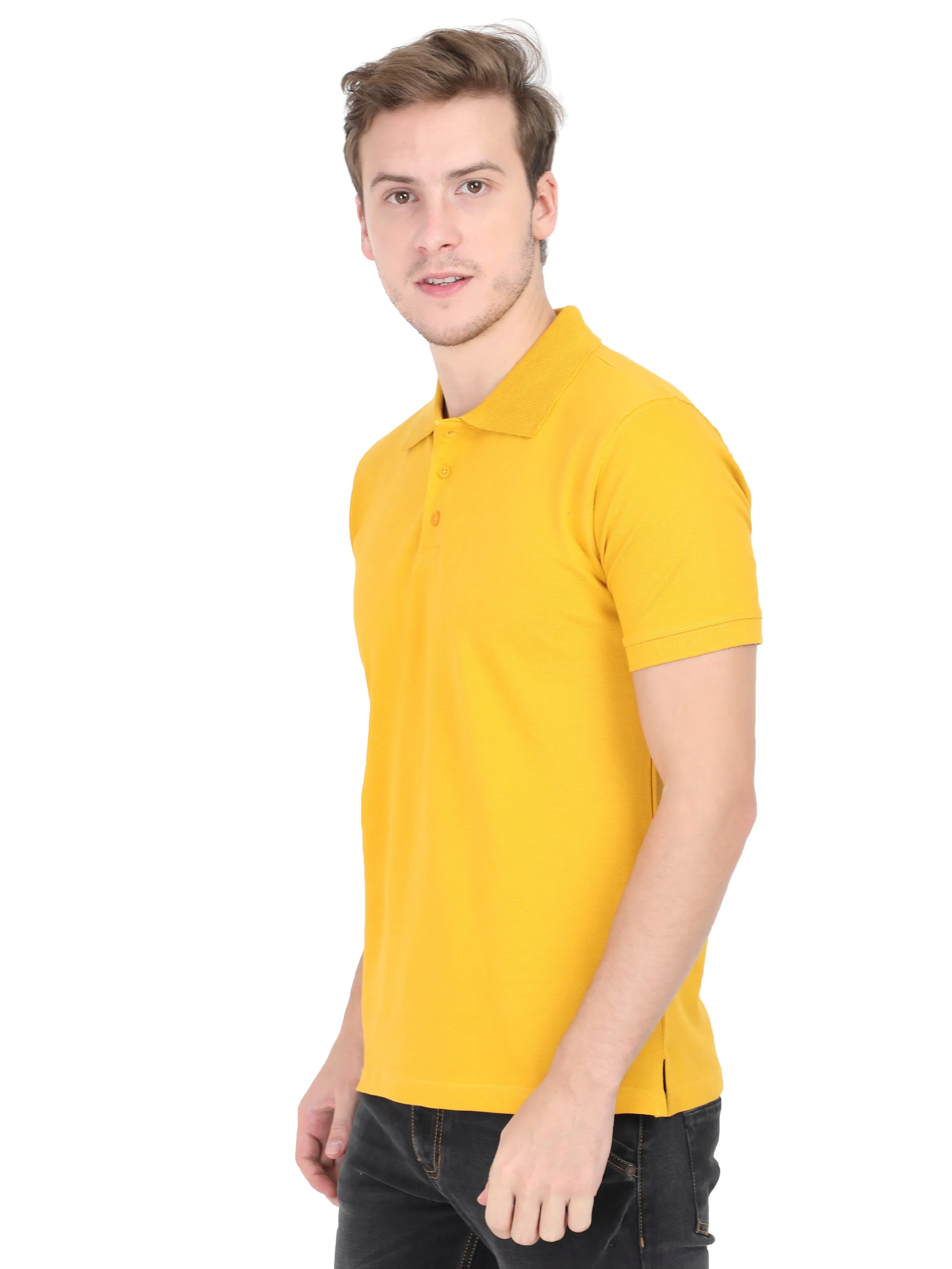 Polos: Mustard Yellow Premium T-shirt