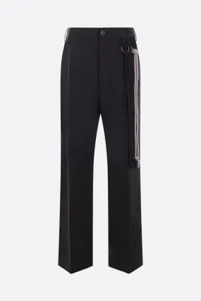 poly tech loose-fit pants