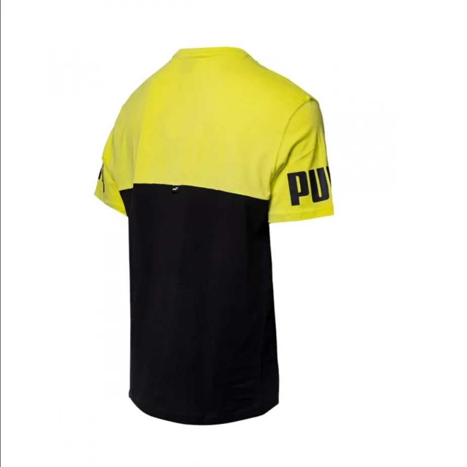 Puma Colorblock short sleeve t-shirt 847389 29 lemon yellow-black