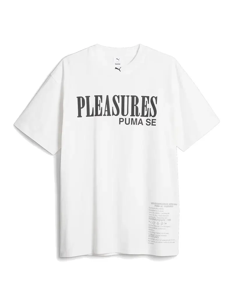 Puma Puma X Pleasures Typo Tee Puma White