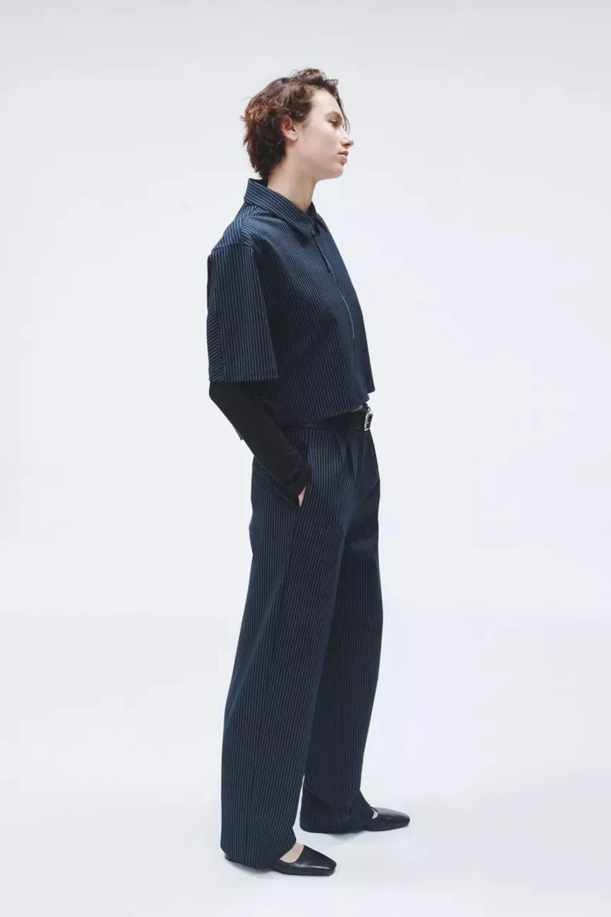 Rag & Bone Marianne Ponte Pant - Navy Stripe