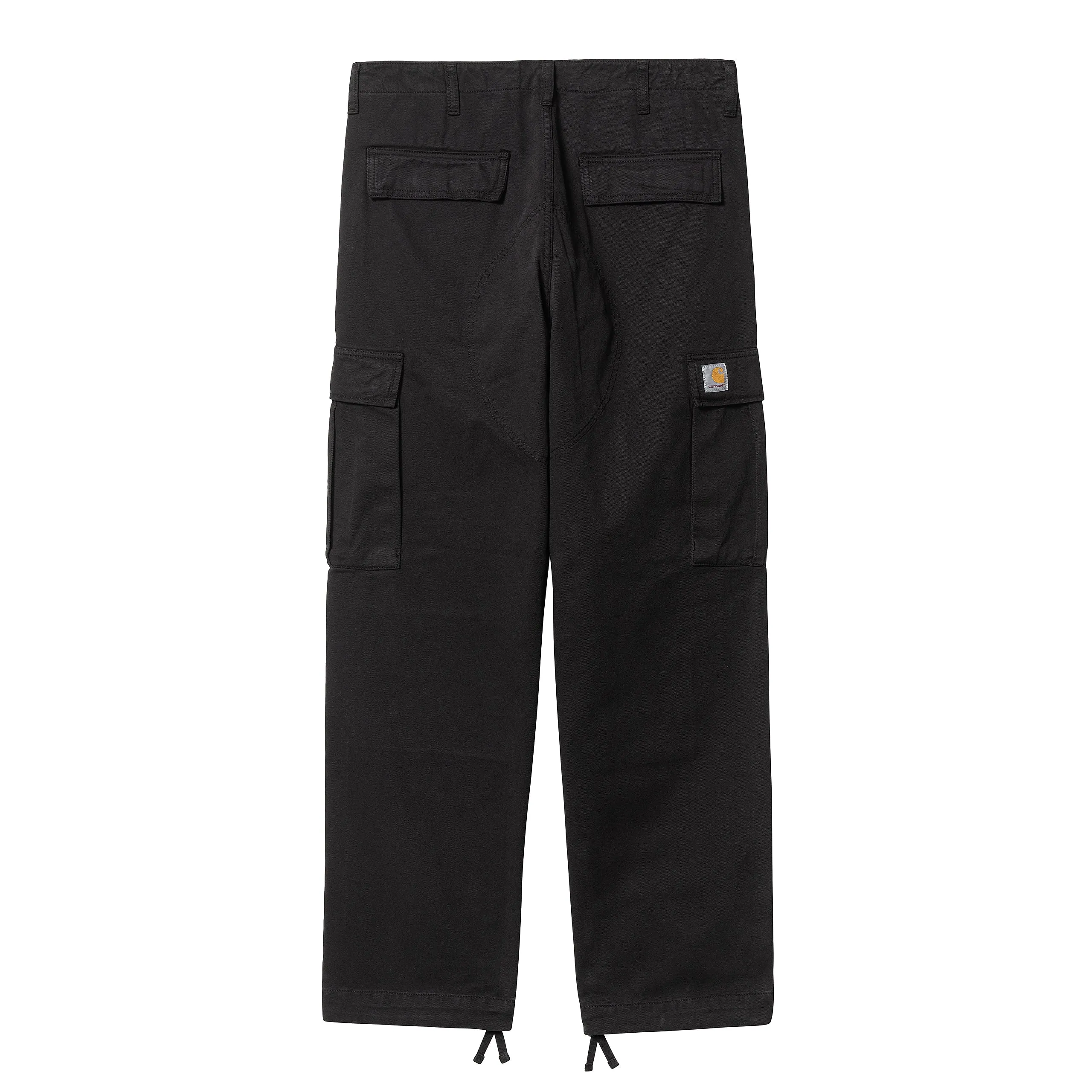 REGULAR CARGO PANT BLACK GARMENT DYED