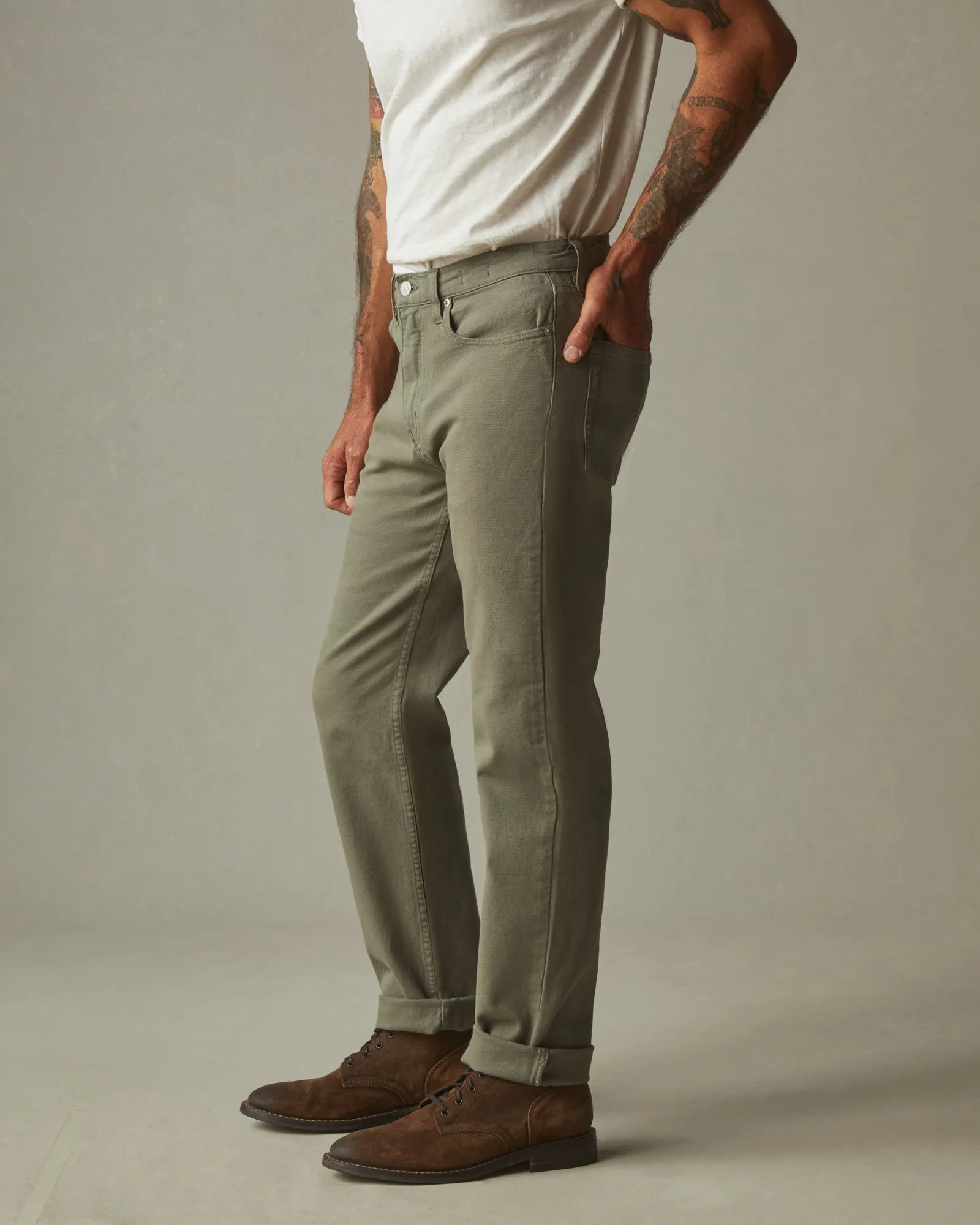 Roughneck Pant Straight - Tea Leaf