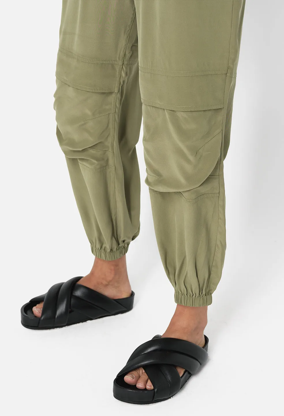 Silk Himalayan Pants / Olive