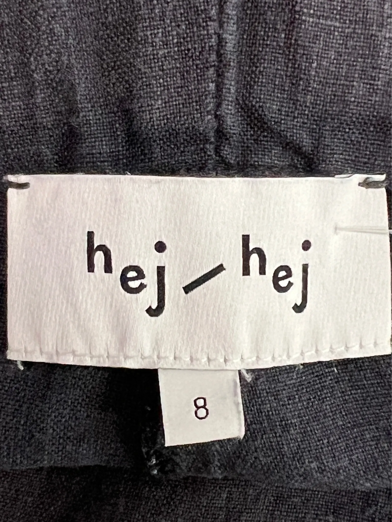 Size 8 - Hej-Hej Charcoal Linen Pants