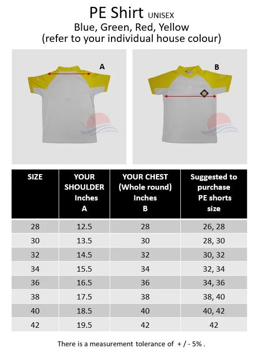 SKPS Yellow PE Shirt