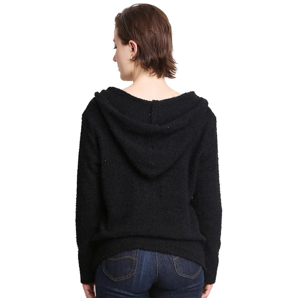 Solid Pocket Hoodie Top