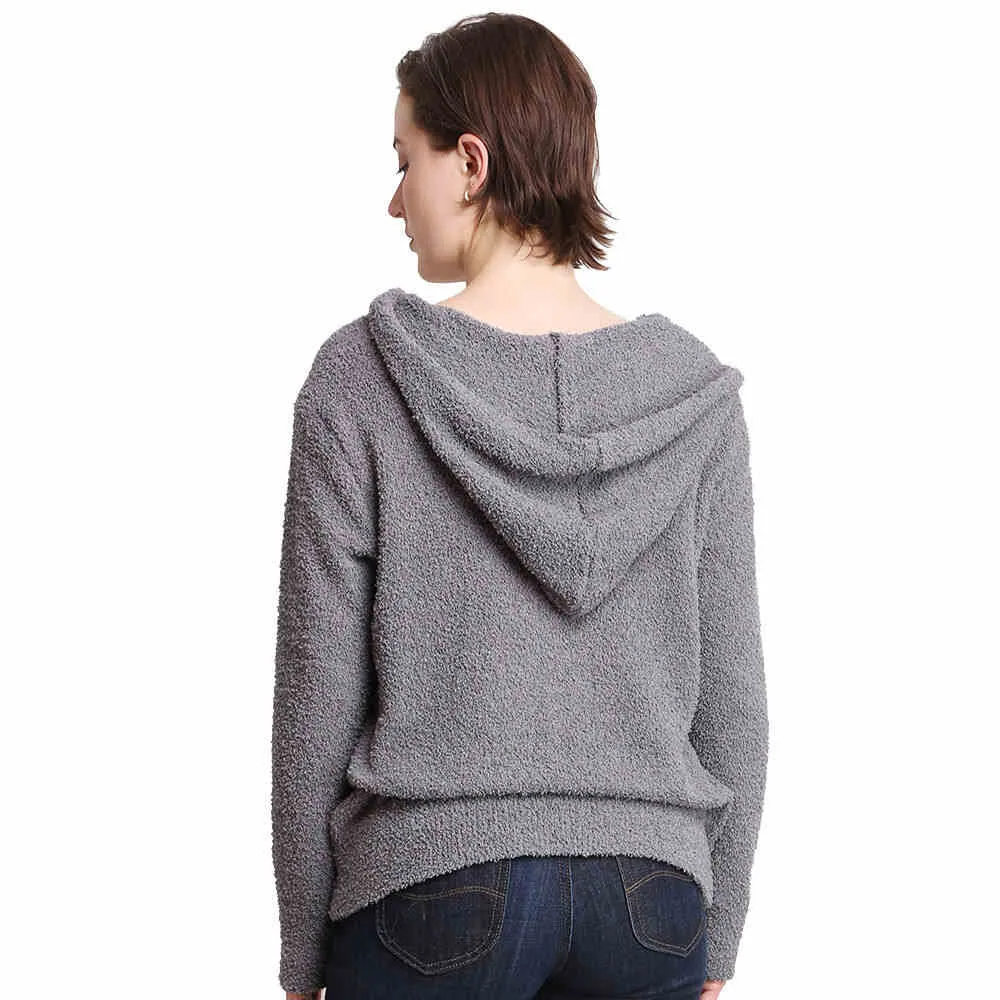 Solid Pocket Hoodie Top