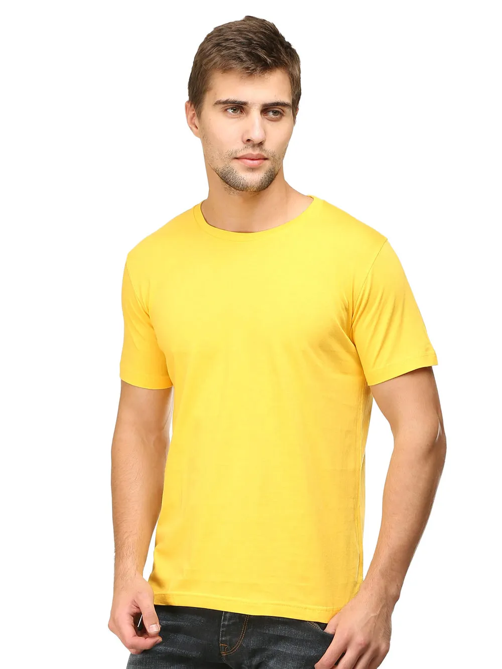 Solids : Premium Yellow Unisex T -shirt