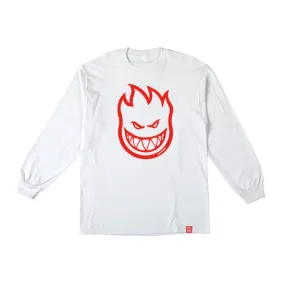 Spitfire Bighead L/S T-Shirt - White/Red