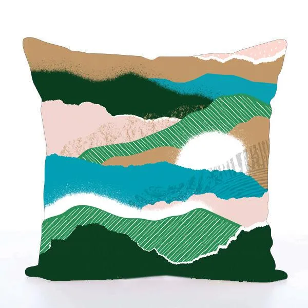 Square Toss Cushion Cover | Plant