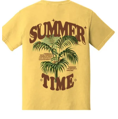 SUMMERTIME T-Shirt YELLOW