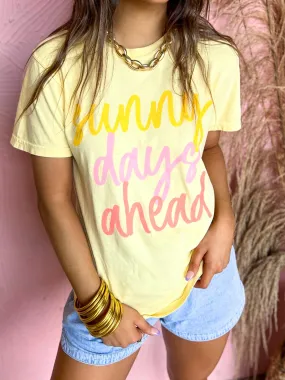 {SUNNY DAYS AHEAD} Mellow Yellow Crew Neck Tee