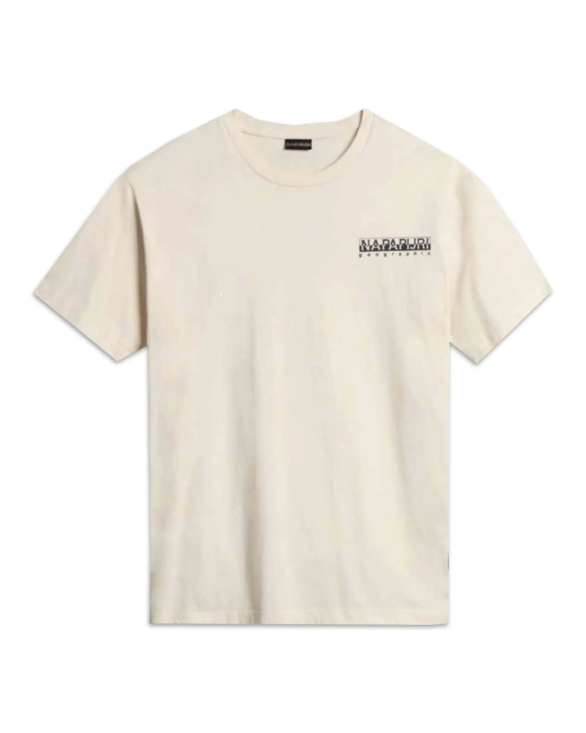 T-Shirt Uomo Napapijri Beige Back Print