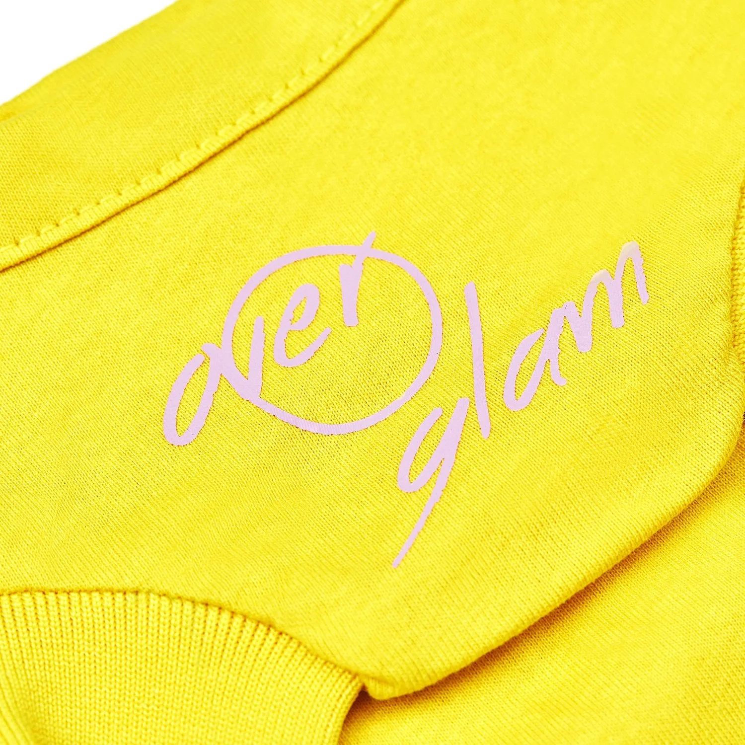 T-Shirt with Overglam Sign (Yellow)