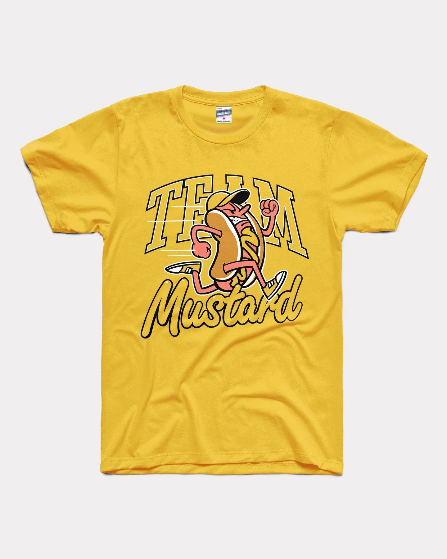 Team Mustard Hot Dog Derby Yellow T-Shirt