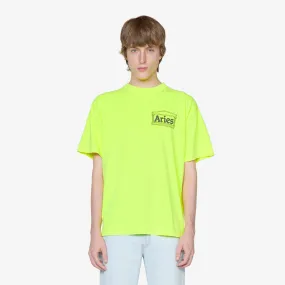 Temple Short Sleeve T-Shirt Fluoro Yellow