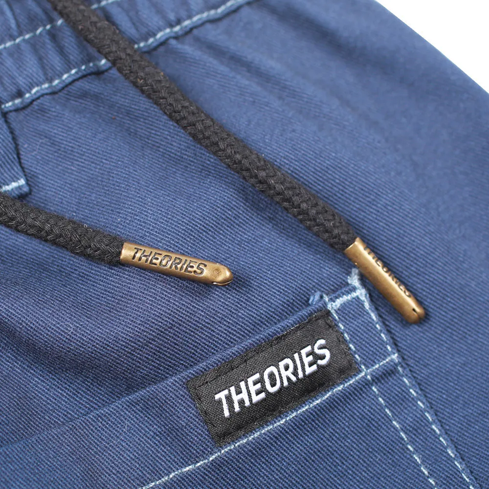 Theories Stamp Lounge Pants Navy Contrast Stitch