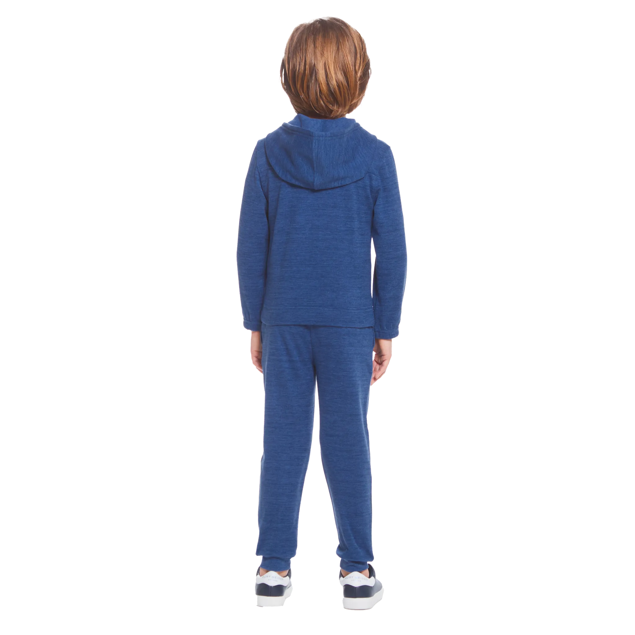 Ultra Soft Zip Front Sweatshirt Set | Blue