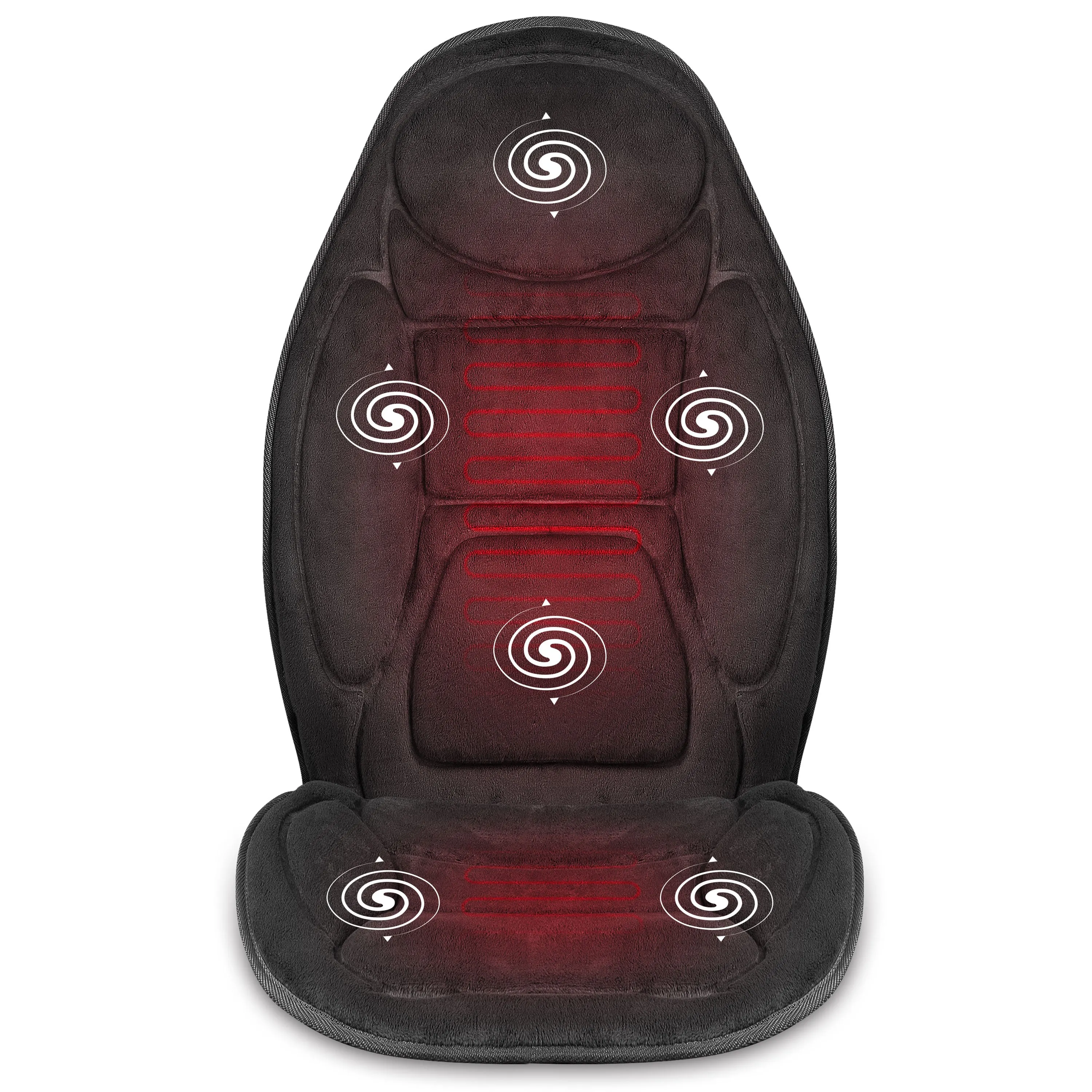 Vibration Massage Seat Cushion with Heat(Black) - 262PB