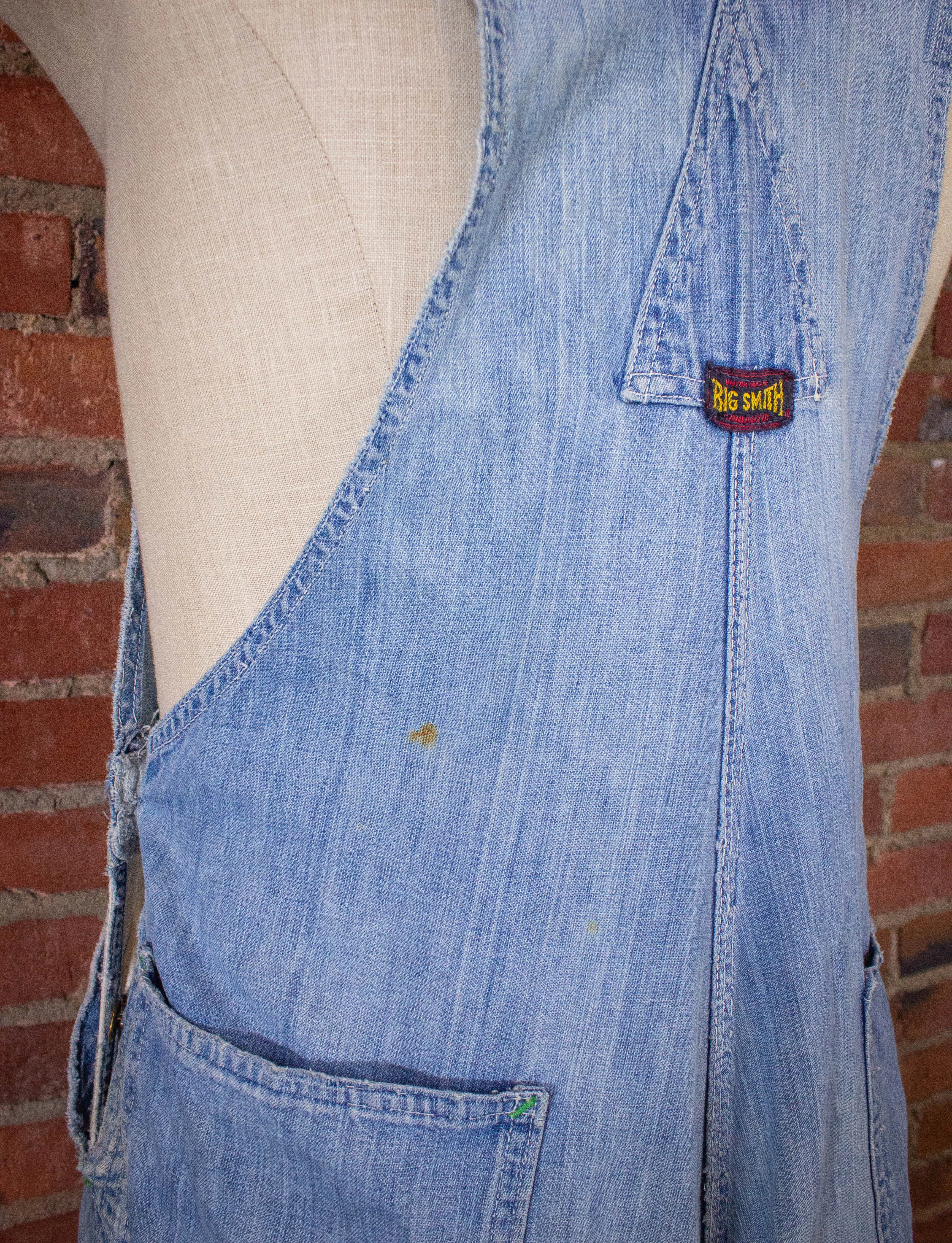 Vintage Big Smith Denim Overalls 50s 34x27