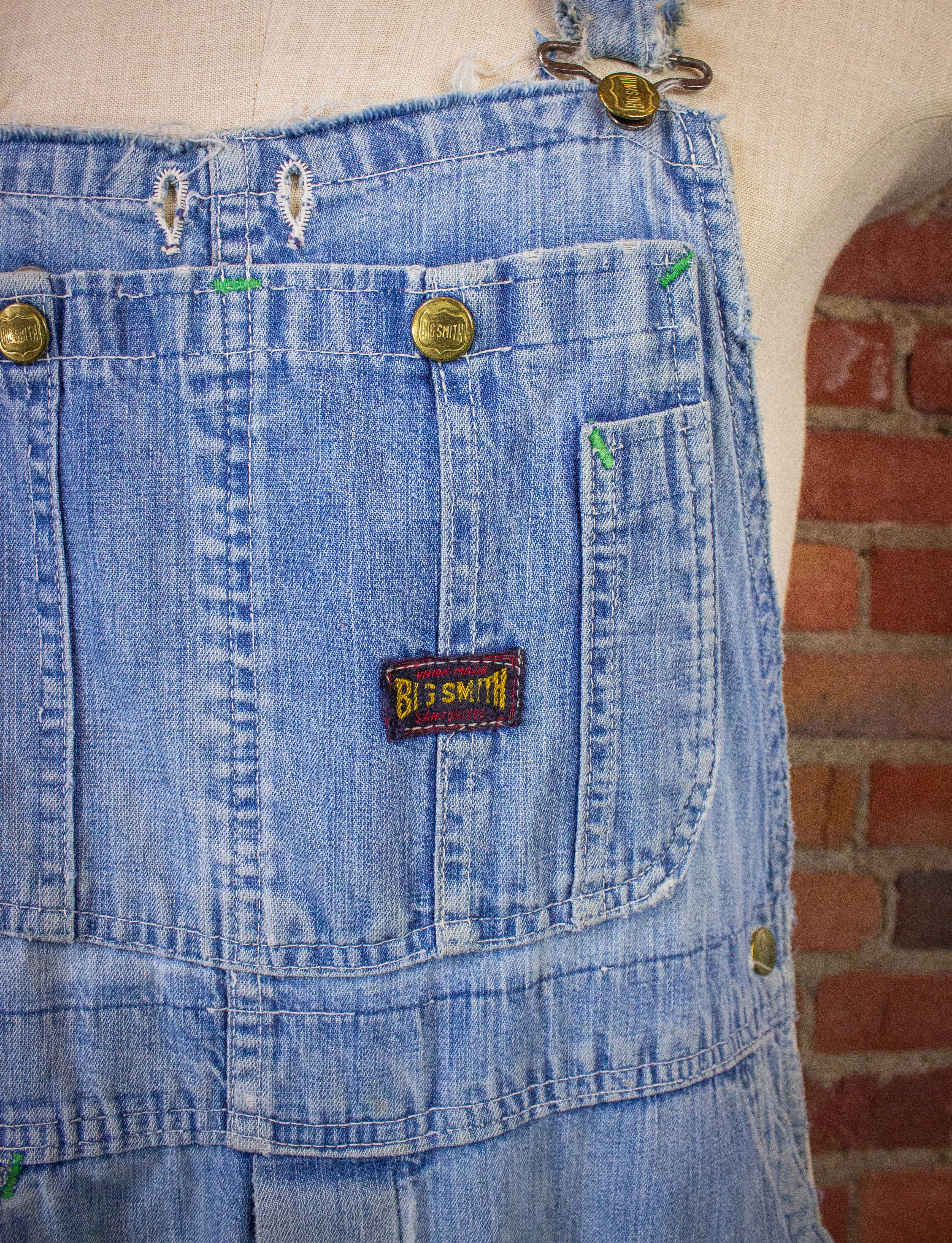 Vintage Big Smith Denim Overalls 50s 34x27