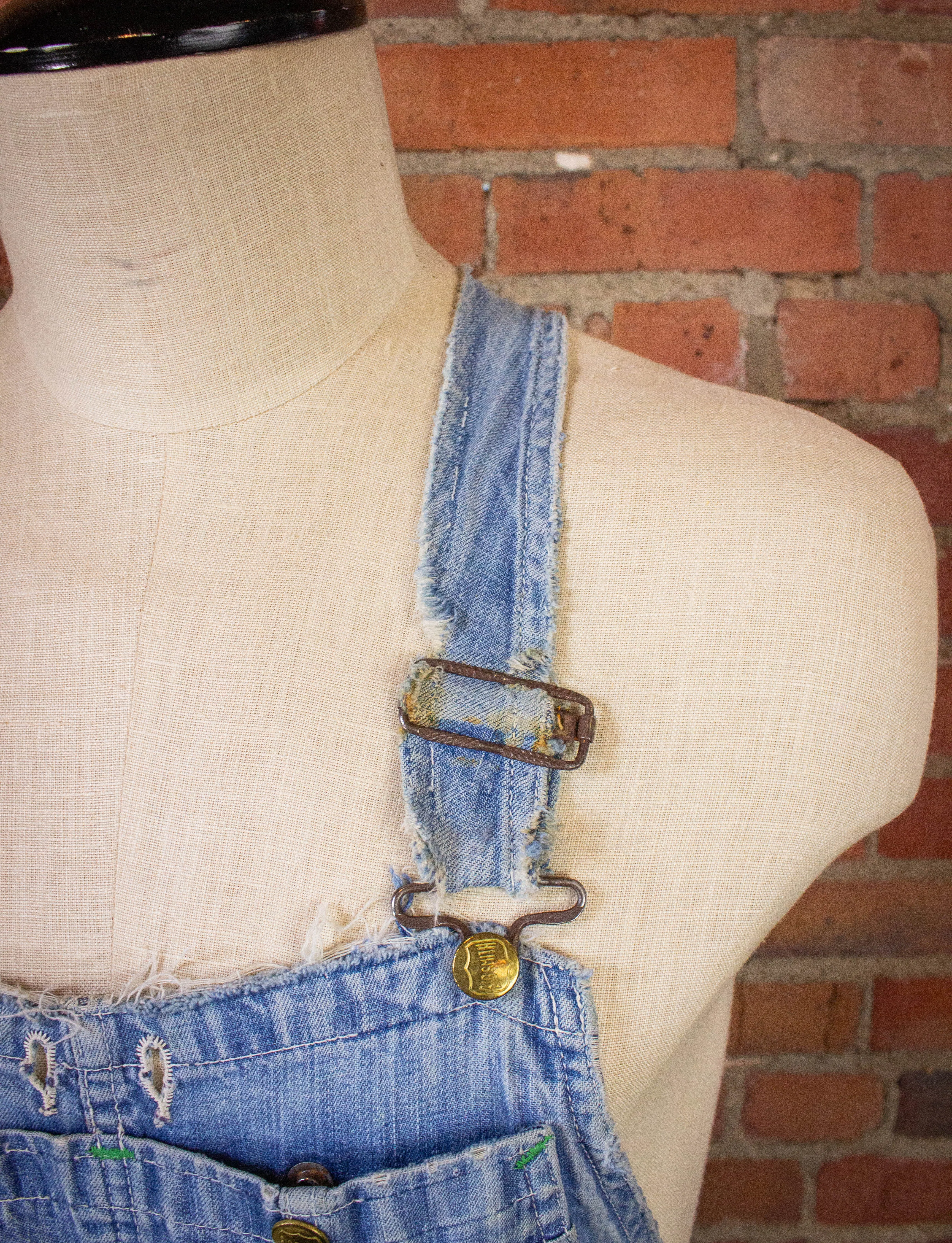 Vintage Big Smith Denim Overalls 50s 34x27