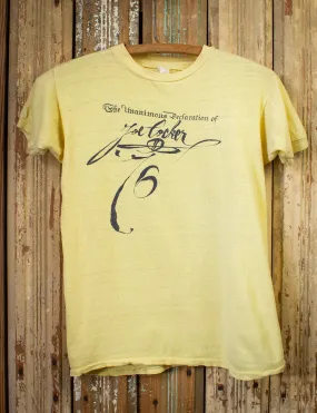 Vintage Joe Cocker Unanimous Declaration Concert T Shirt 1976 Yellow Small