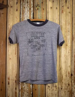 Vintage The Zane Grey Band Wanted Live Ringer Concert T Shirt 70s Gray XS