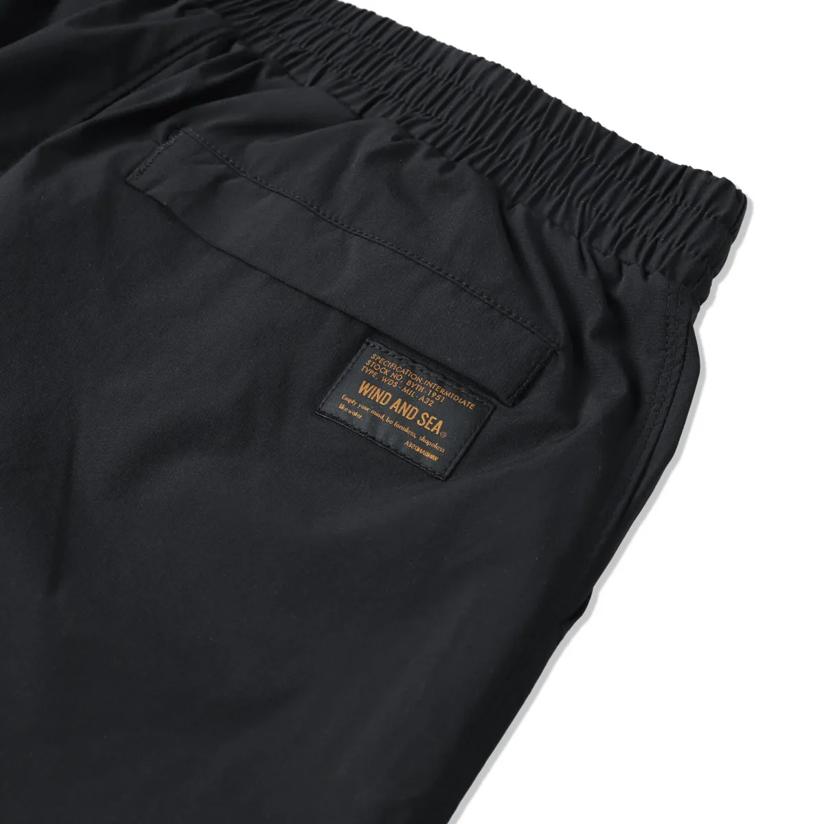 WIND AND SEA MILITARY SURPLUS SHORT PANTS-BLACK